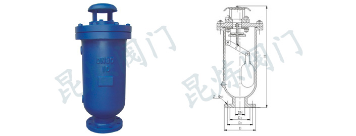 SCAR污水復(fù)合排氣閥結(jié)構(gòu)圖- 上海昆煉閥門制造有限公司 SCAR污水復(fù)合排氣閥結(jié)構(gòu)圖- 上海昆煉閥門制造有限公司