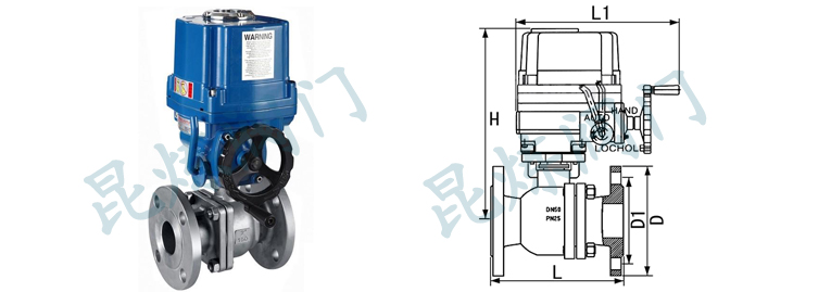 FQ941F電動防爆法蘭球閥結(jié)構(gòu)圖- 上海昆煉閥門制造有限公司 FQ941F電動防爆法蘭球閥結(jié)構(gòu)圖- 上海昆煉閥門制造有限公司