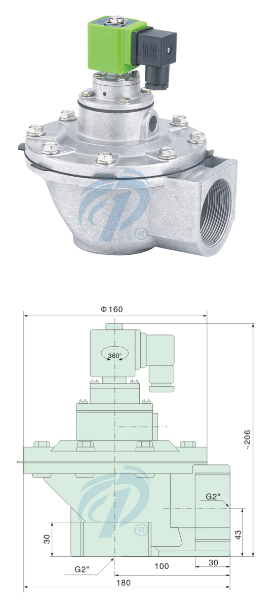 直角式除塵脈沖閥尺寸規(guī)格