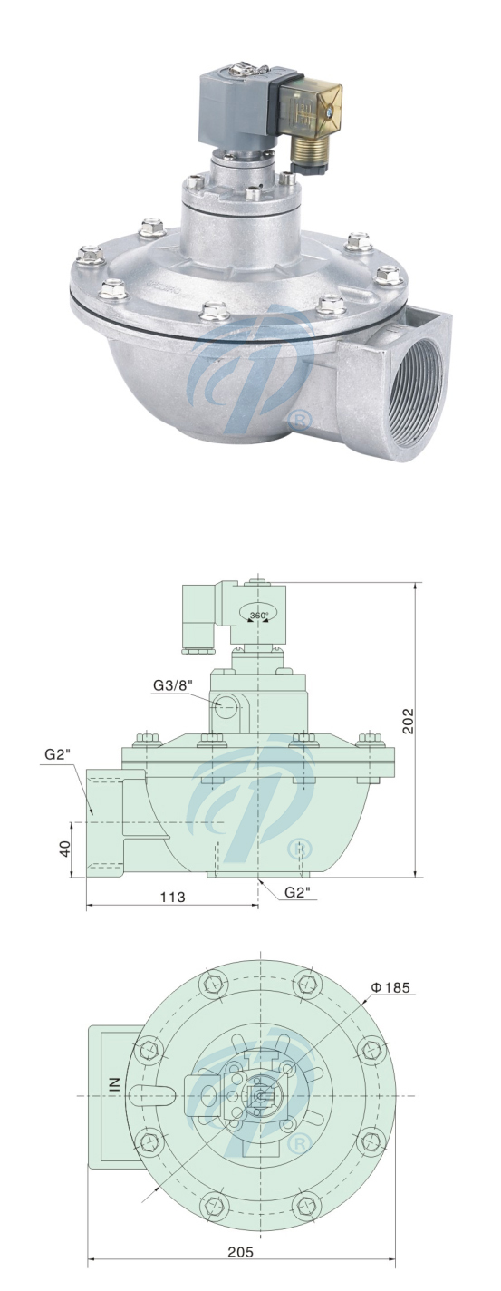 直角式布袋除塵閥尺寸規(guī)格