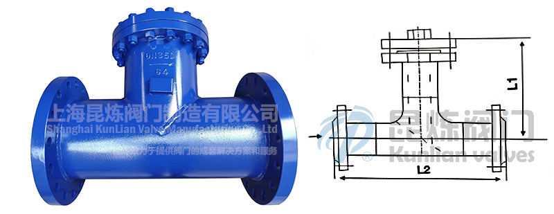 ST-16C法蘭直通T型過濾器結(jié)構(gòu)圖- 上海昆煉閥門制造有限公司 ST-16C法蘭直通T型過濾器結(jié)構(gòu)圖- 上海昆煉閥門制造有限公司