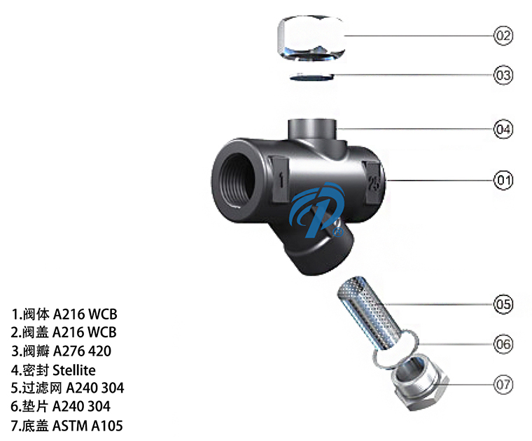 TD16螺紋圓盤(pán)式蒸汽疏水閥產(chǎn)品零件圖- 上海昆煉閥門(mén)制造有限公司 TD16螺紋圓盤(pán)式蒸汽疏水閥產(chǎn)品零件圖- 上海昆煉閥門(mén)制造有限公司
