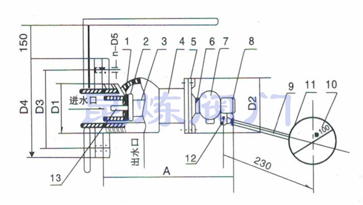 KL-101A1法蘭連接浮球閥結(jié)構(gòu)圖- 上海昆煉閥門制造有限公司 KL-101A1法蘭連接浮球閥結(jié)構(gòu)圖- 上海昆煉閥門制造有限公司