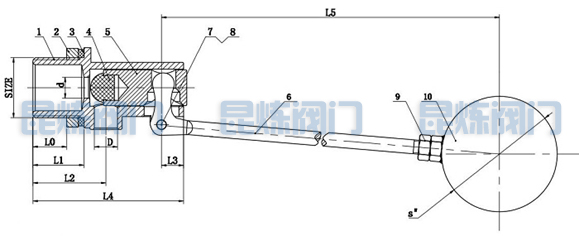 KL-101Z不銹鋼外螺紋浮球閥結(jié)構(gòu)圖- 上海昆煉閥門制造有限公司 KL-101Z不銹鋼外螺紋浮球閥結(jié)構(gòu)圖- 上海昆煉閥門制造有限公司
