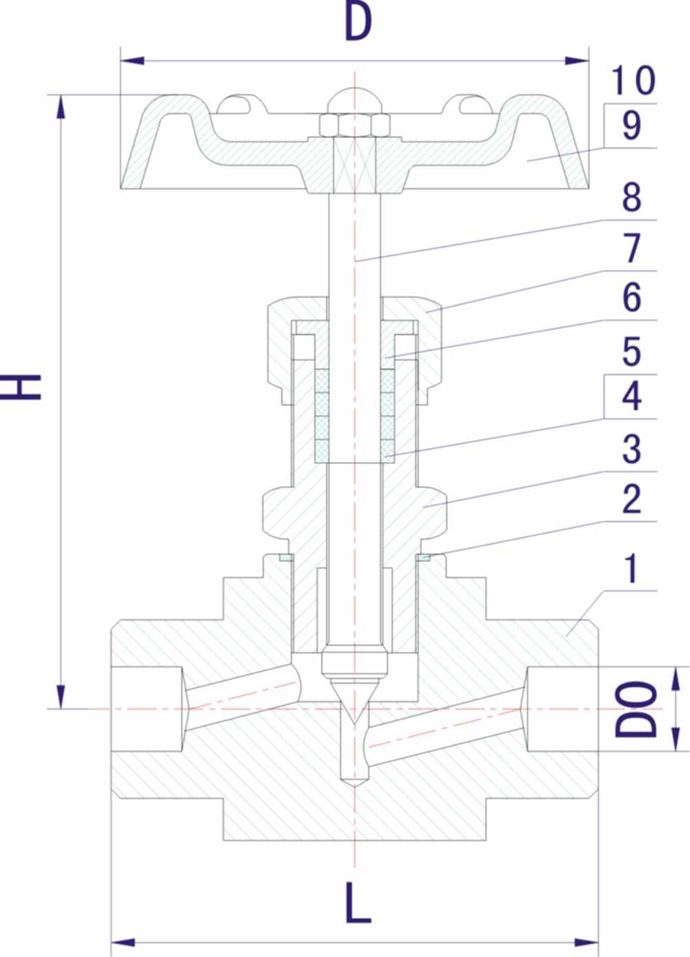 FJ61W承插焊接針型閥結(jié)構(gòu)圖- 上海昆煉閥門制造有限公司 FJ61W承插焊接針型閥結(jié)構(gòu)圖- 上海昆煉閥門制造有限公司