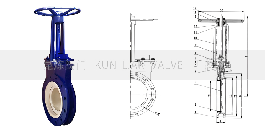 PZ73TC對夾排渣漿液陶瓷閘閥結構圖- 上海昆煉閥門制造有限公司 PZ73TC對夾排渣漿液陶瓷閘閥結構圖- 上海昆煉閥門制造有限公司
